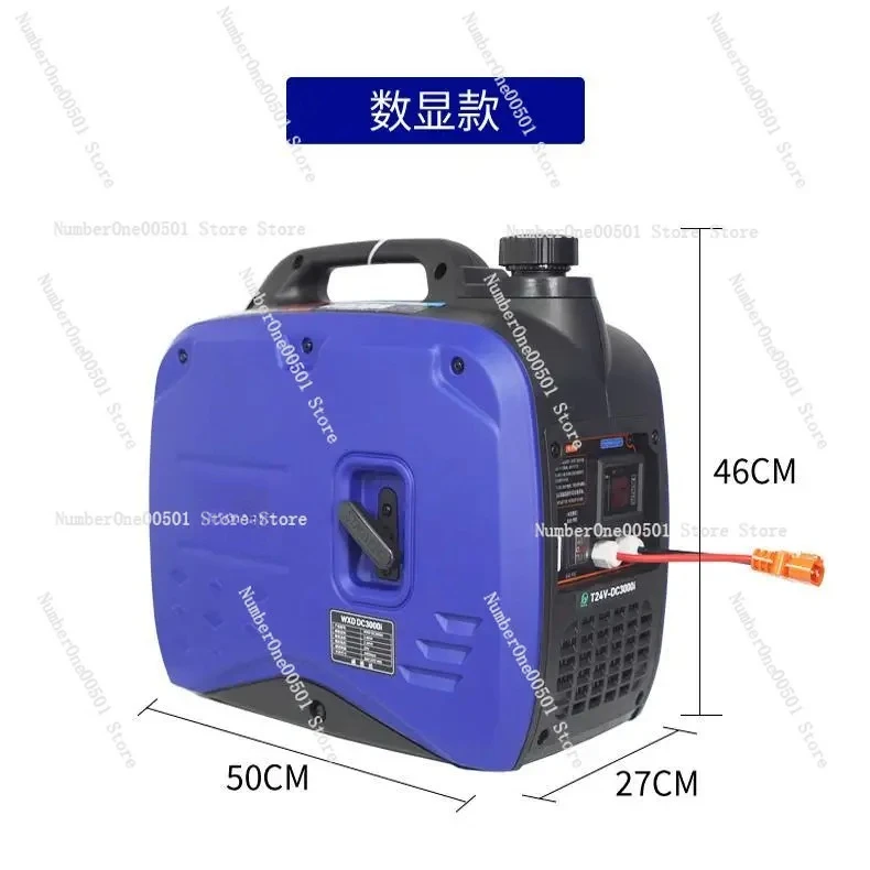 24V Silent Inverter Gas Generator for Truck AC - Low Noise Portable Power Supply