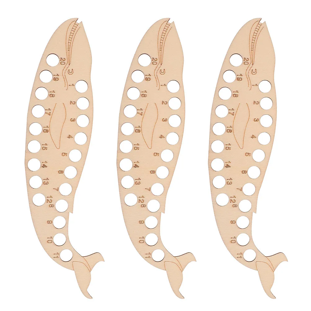 

3Pcs Wooden Thread Winding Plates Whale Shape Durable Sewing Thread Boards Practical Sewing Organizer Tool Yarn Bobbin