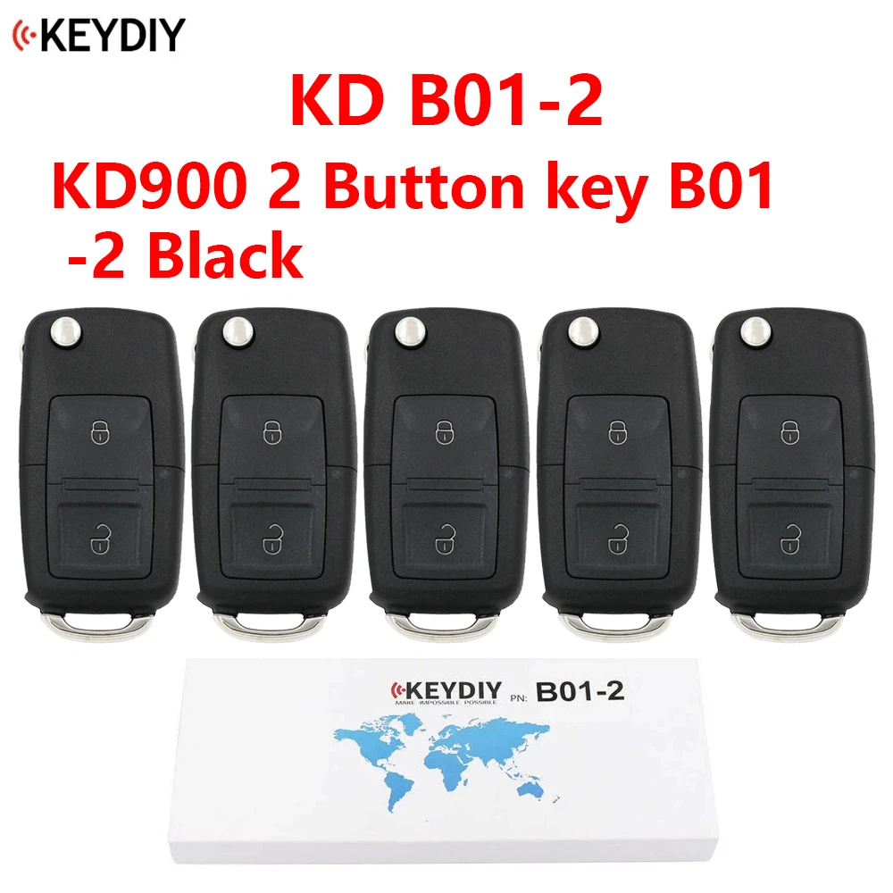 5PCS KEYDIY B01-2 Universal KD Remote Control for KD-X2 KD900 Mini KD Car Key Remote Fit More than 2000 Models