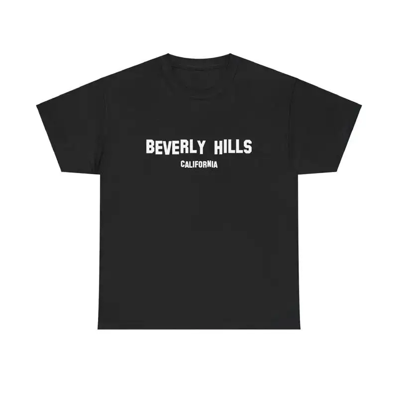 Beverly Hills California Unisex Heavy Cotton Tee Shirt Cali Shirts Rodeo Drive