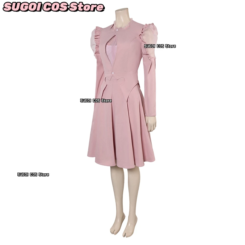 Glinda Cosplay Witch Uniform Magic Suit Anime Movie Role-playing Pink Lolita Dress Wig Accessory Halloween Party Woman costume