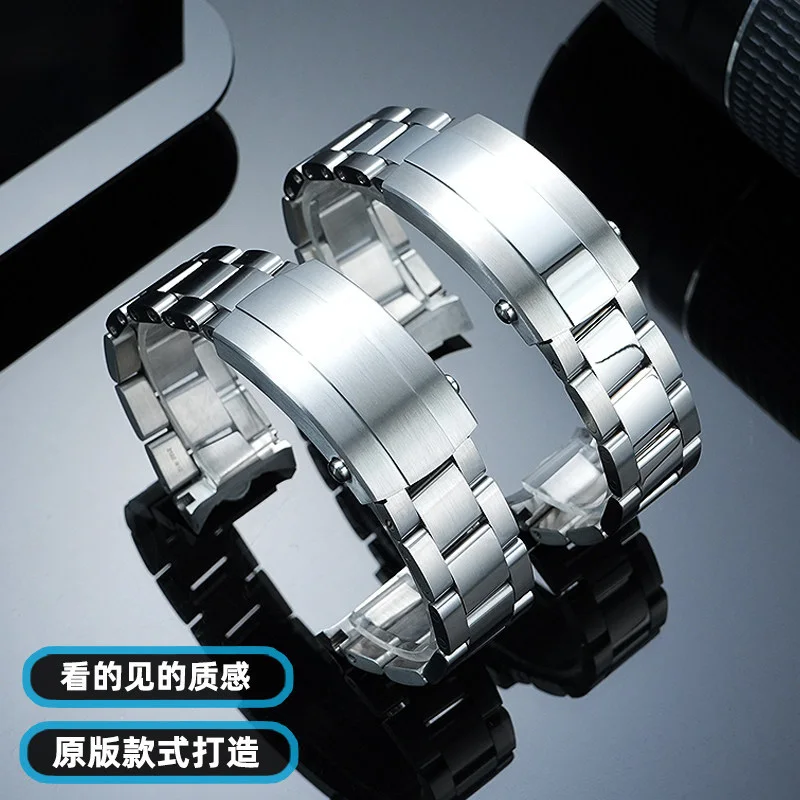 22mm-316L Stainless Steel Watchband For Breitling Superocean Automatic 42mm 44mm Dial Watch Strap Bracelet With Slider Buckle