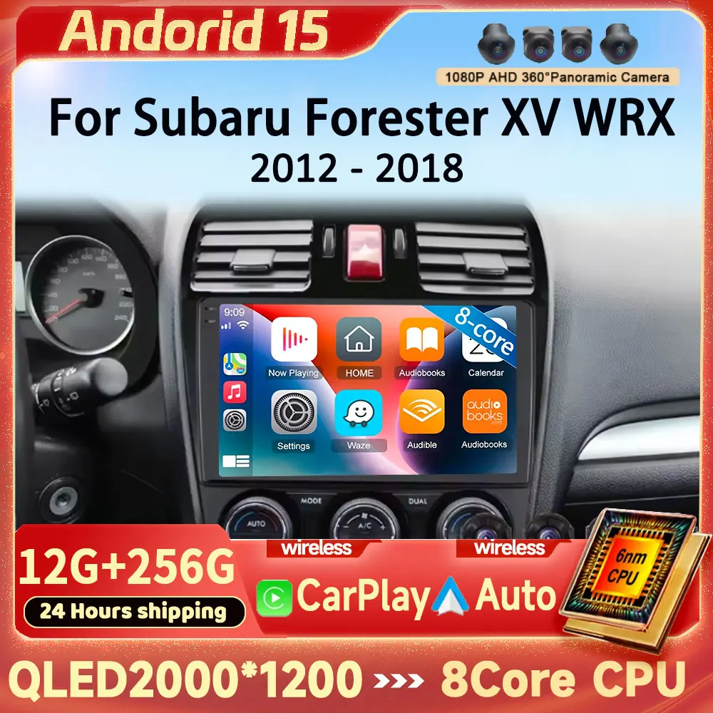 

Android 15 For Subaru Forester WRX XV 2012 - 2018 2K QLED Stereo Car Radio Multimedia Video 4G DSP Head Unit
