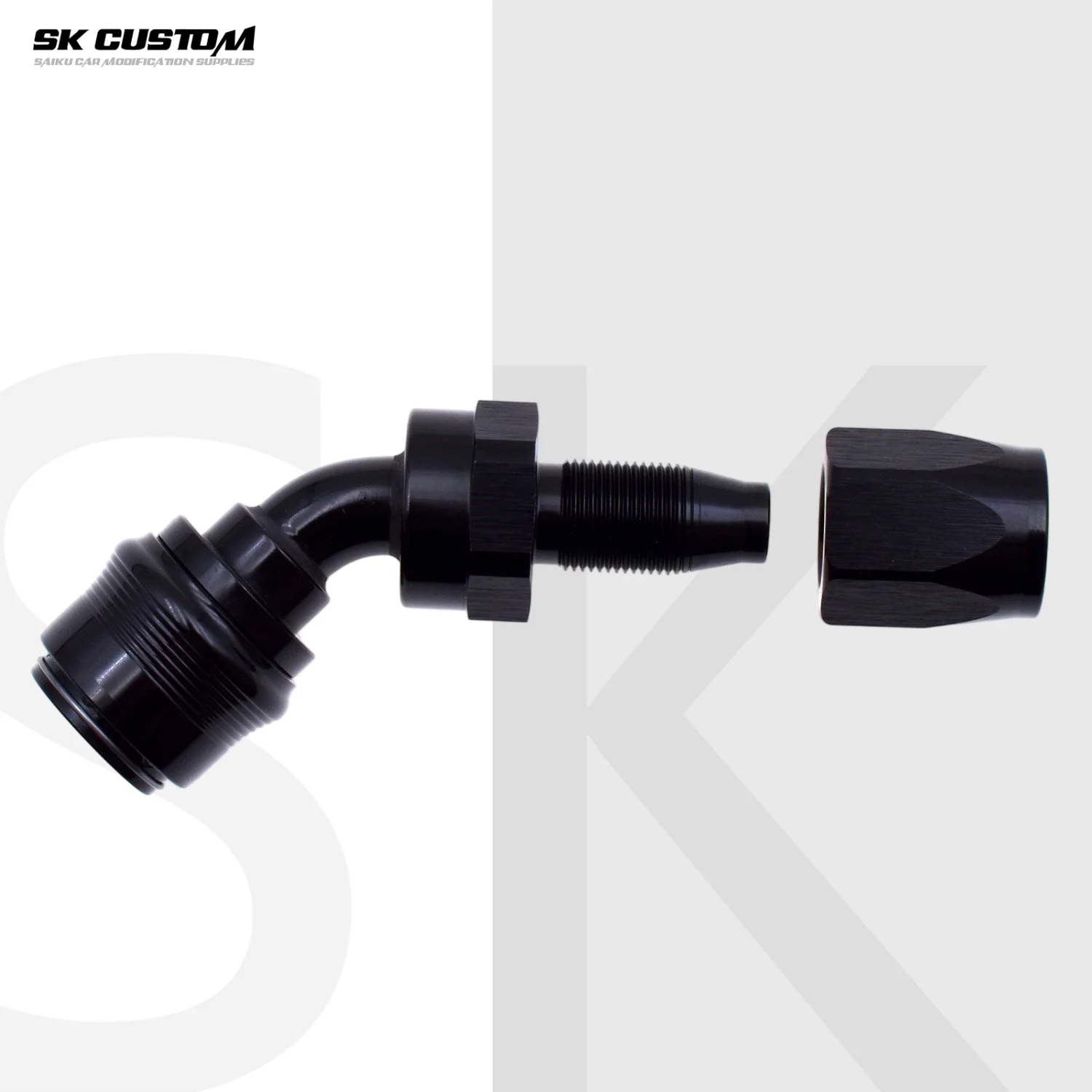 Aluminium Swivel Hose End Fitting Straight 45 90 Degree Quick Release Oil Fuel Line Connector Universal Auto Racing Adapter M18