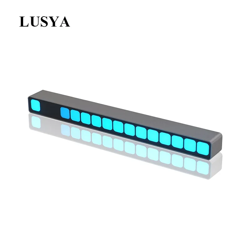 16 Level Sound Control Level Indicator Blue LED Mono VU Meter Audio Music Spectrum Board  AGC In Metal Case For Amplifier