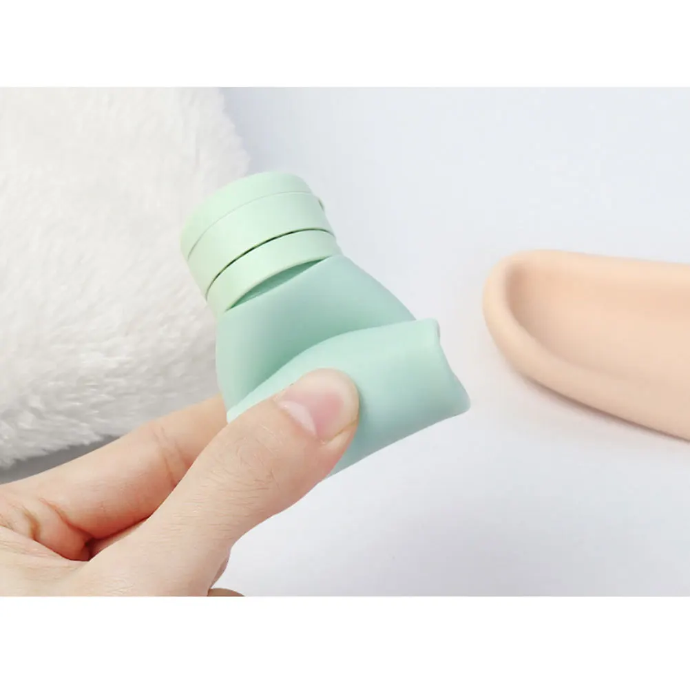 

2Pcs Silicone Travel Empty Bottles Portable Containers Leakproof Lightweight for Shampoo Lotion Sunscreen Conditioner