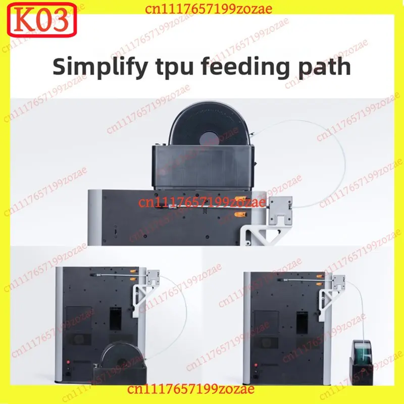 LK k3 TPU Feed Assist Module, Flexible Filament Feeder Accessory for 3D Printer
