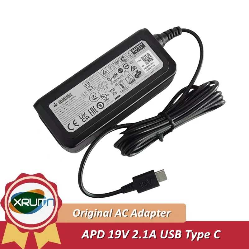 Genuine APD DA-40A19 AC Adapter Charger 19V 2.1A 39.9W 40W USB-C Type C  Original Laptop Power Supply