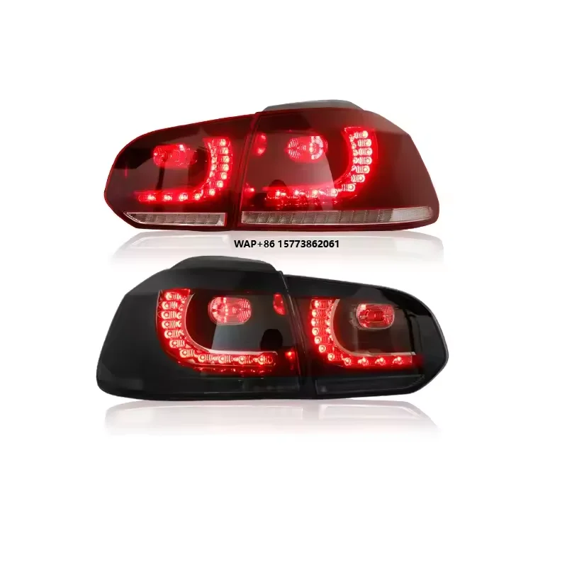 

2 Pieces for VW Golf 6 VI 2010 2012 Rear Lights Taillights Upgrade Car Accessories GTI Style Turn Singal Brake Lamp Rear Light