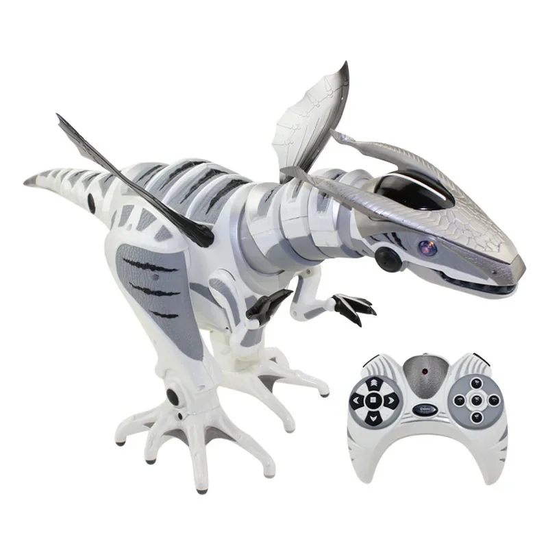 [Funny Multi-function Jurassic sensing intelligent infrared remote control RC robot programming mechanical dinosaur robosaur toy