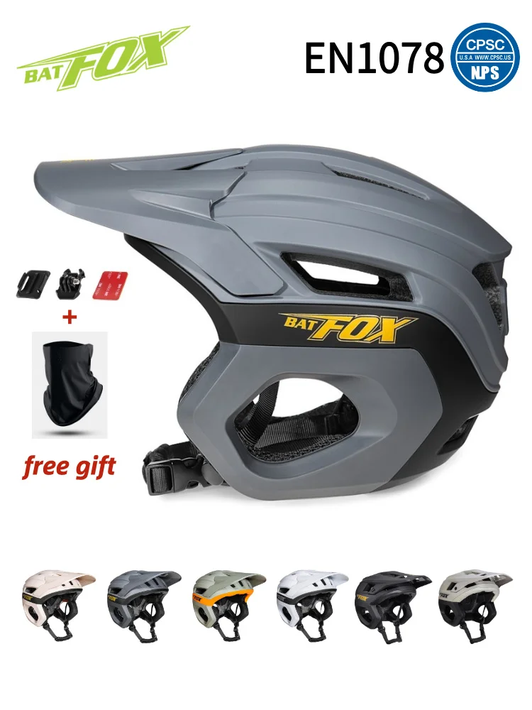 AliExpress BATFOX Mountain Cycling helmet Off-Road Downhill 3/4 Bike Helmet Men Women Protection Safety Cap Ricing Road MTB Bicycle Helmets
