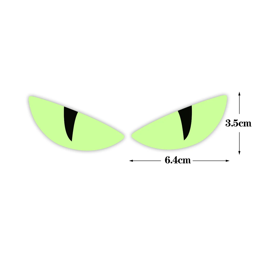Motorcycle Sticker Headlights Decal Night Luminous Evil Eyes Shape Body Helmet Accessories for HONDA SUZUKI Vespa