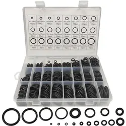 O-Ring Assortment Kit Set Nitrile Rubber High Pressure NBR Sealing Kit for Plumbing Automotive and Faucet Repair O-Rings