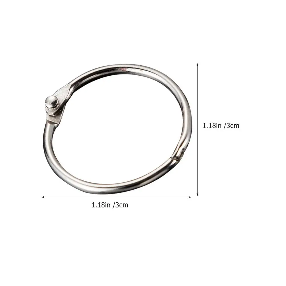 50 Pcs Leaf Book Binder Rings for Artists Students Large Keyrings For Keys Key Ring Office Workers Large Key Rings