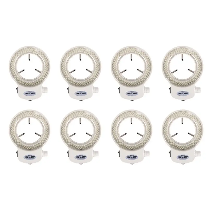 A04G-8X 144 Leds Ring Light Ring Light For Mini Scope Lamp Light 6000K 0-100% Adjustable White EU Plug