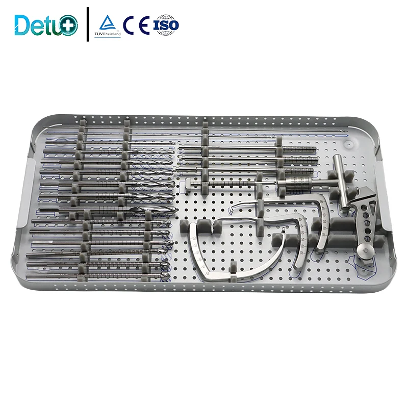 Orthopedic Acl Pcl Instrument Set For Knee Arthroscopic Surgical Reconstruction Drill Guide Stainless Steel