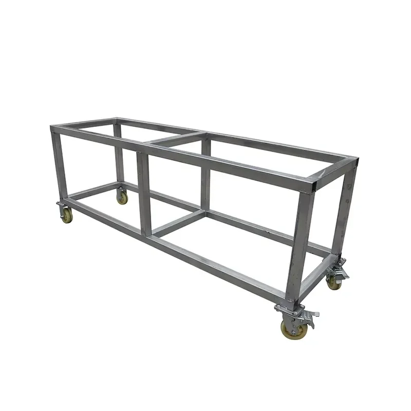 Steel Square Tube Drive-Through Pallet Rack with Wheel for Stone Marble Granite Quartz 1500KG Capacity