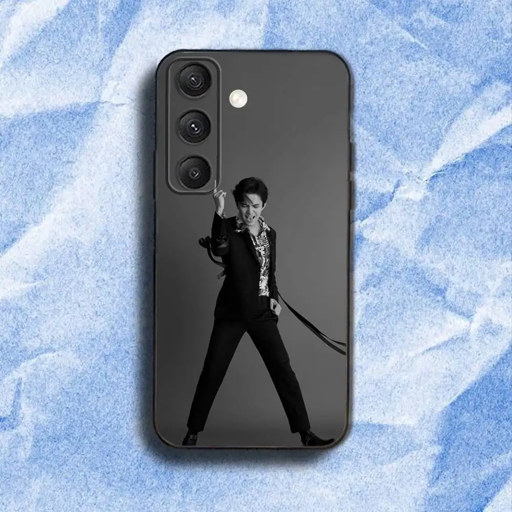 D-DimashS QudaibergenS Funda de teléfono para Samsung S 25,24,23,22,30,21,10,9,Ultra,Plus,Lite,FE,4,5G Funda blanda negra