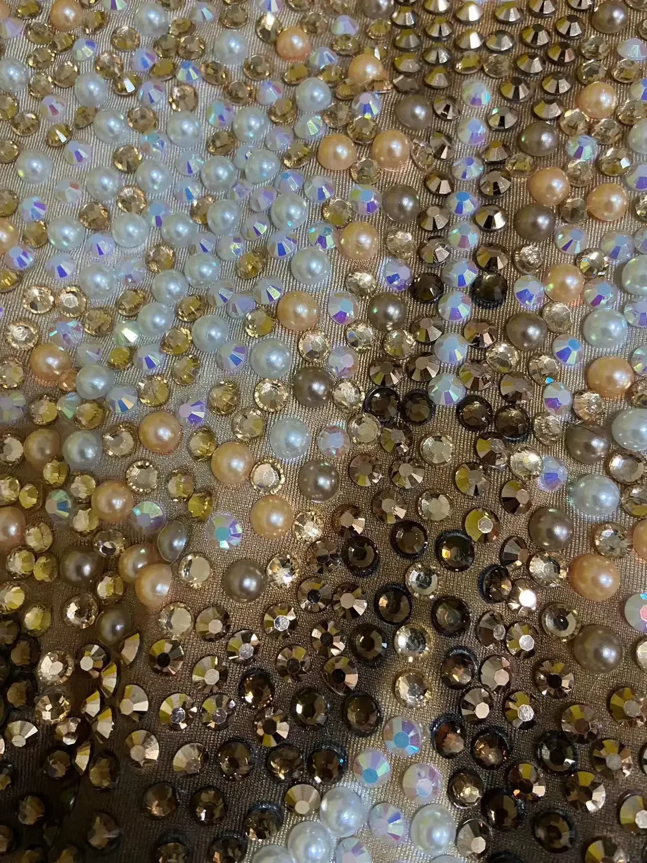 Luxurious Full Pearls Rhinestones Jumpsuit for Men Elastic Leotard Sexy DJ Nightclub Outfit Performance Dance Costume Stage Wear