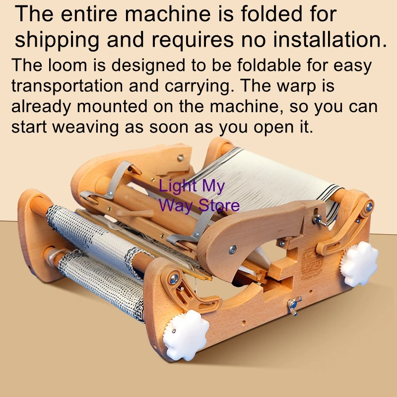 

Mini desktop weaving machine ZZ202 hand weaving machine for small household use