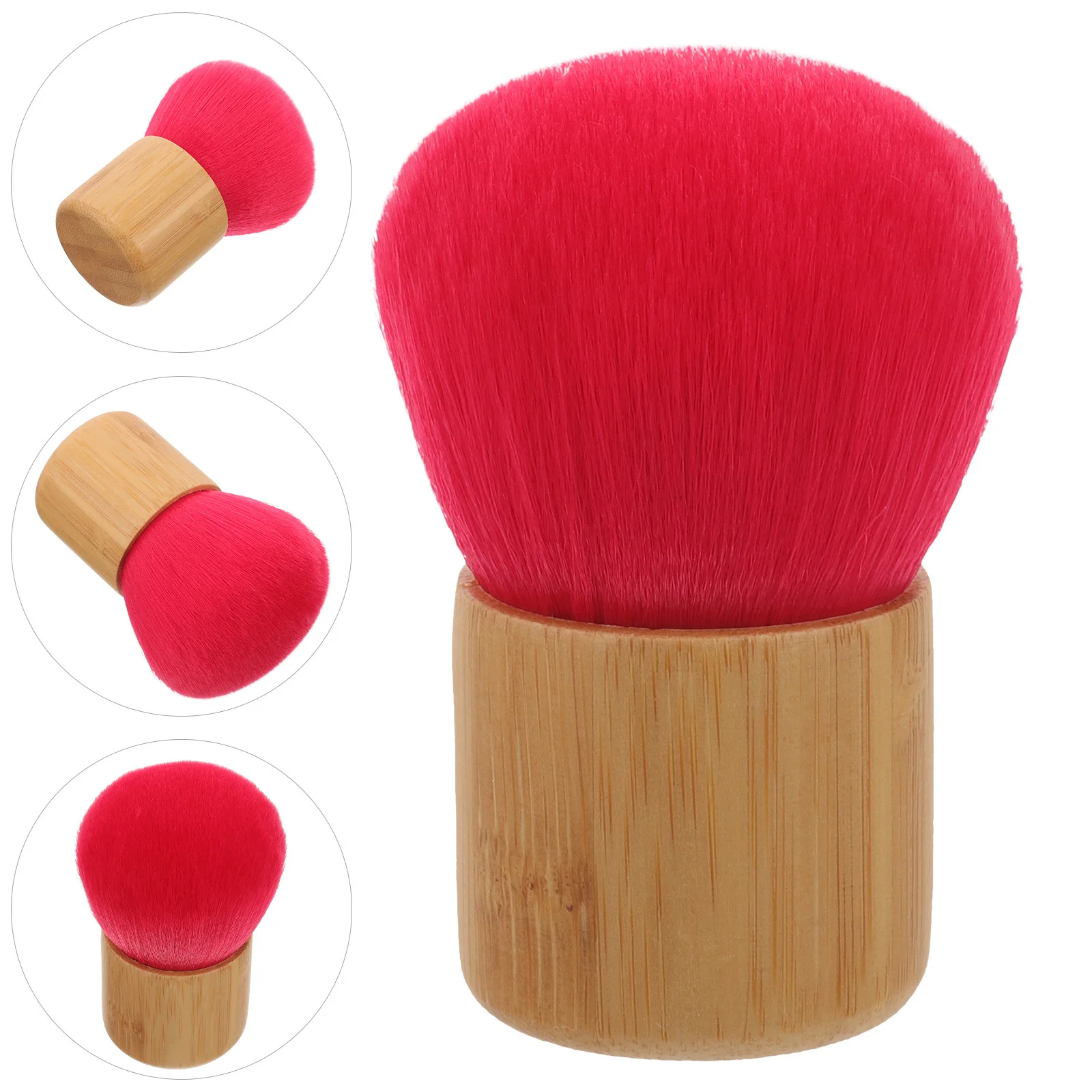 Loose Powder Brush For Setting Powder Blush, Soft Faux Fiber Bristles, Travel Makeup Brush, Face Brush,