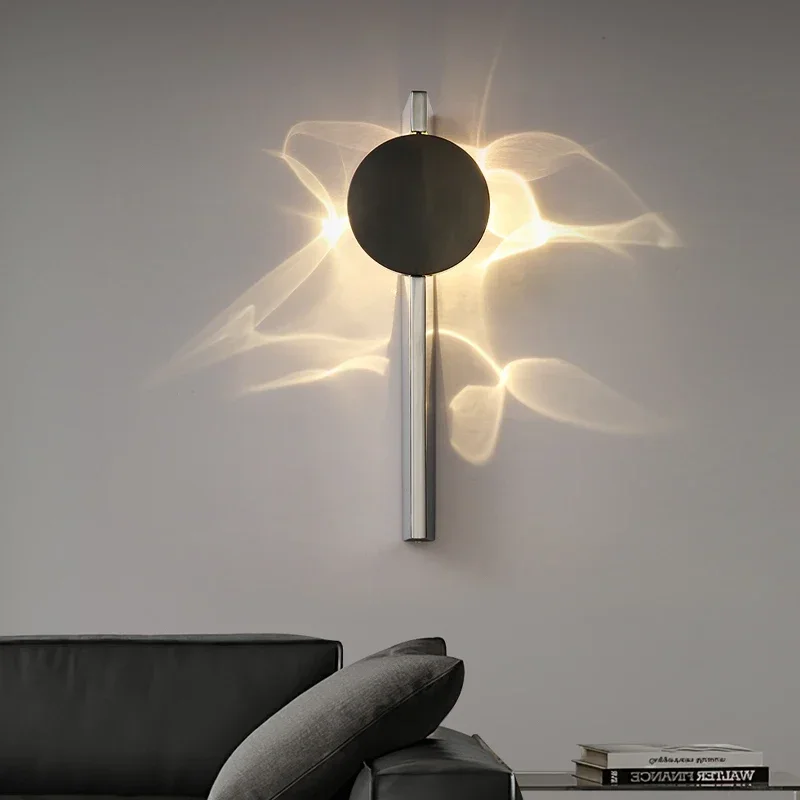 TechHPModern LED Swivel Wall Sconce Bedroom Bedside Living Bar Dresser Mood Light Art Decoration