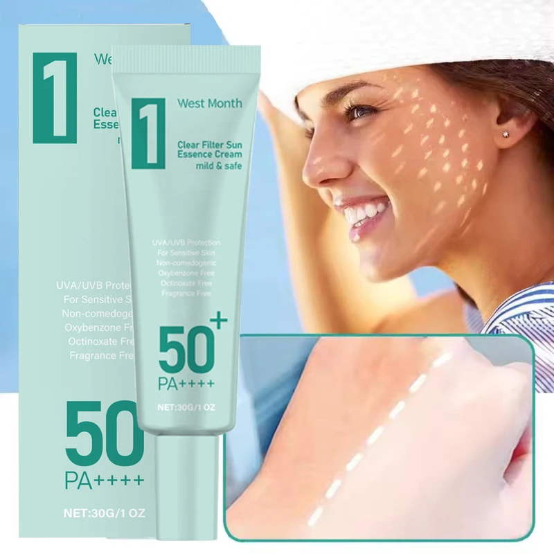 

Anti Sun Cream SPF50+ Anti UV Sunscreen Solar Cream Improve Dullness Moisturizer Prevent Sunburn Brighten Korean Skincare 30g