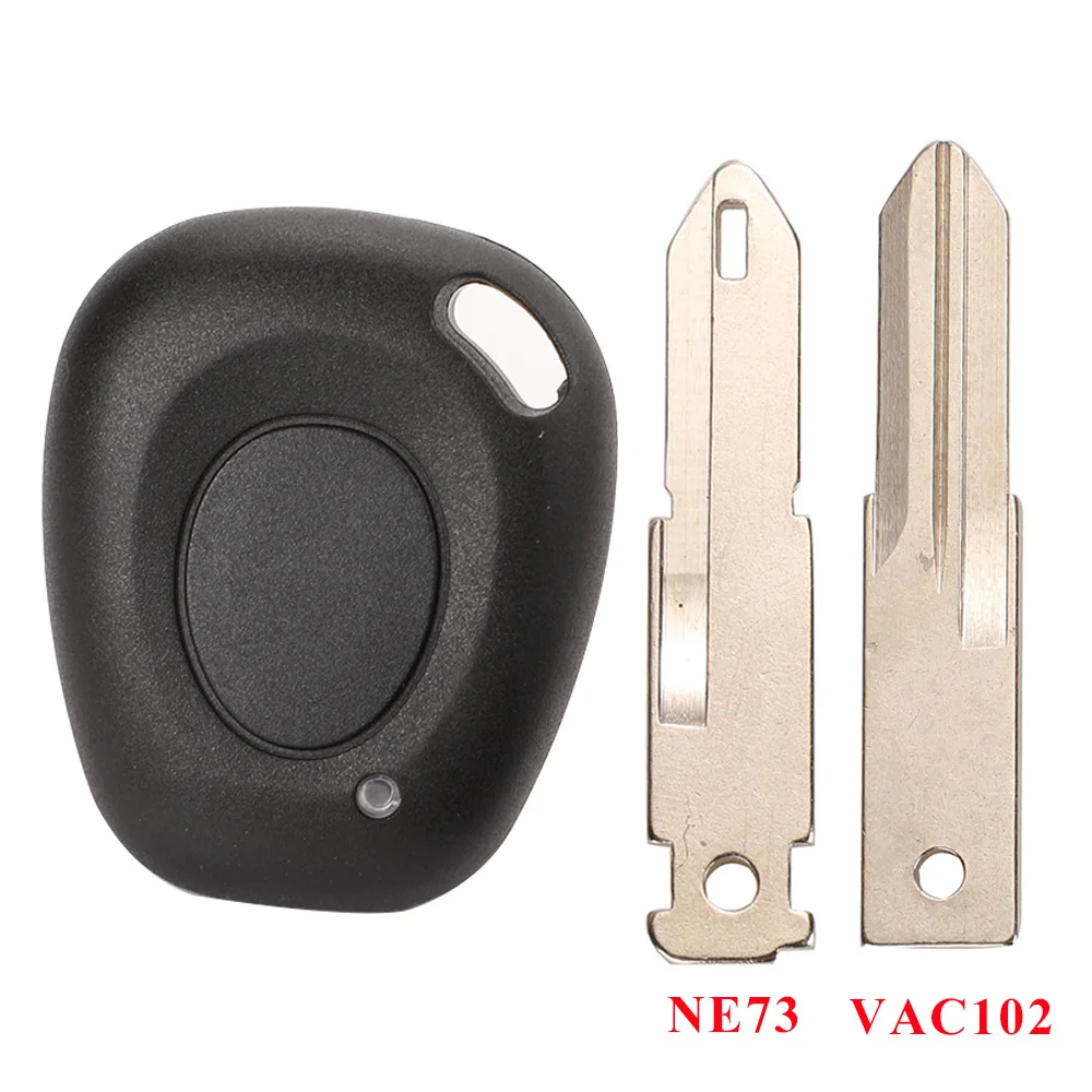 New 1 Button Key Fob Remote Shell Case Uncut Blade For Renault Megane Scenic Laguna Espace Clio Replacement Cover