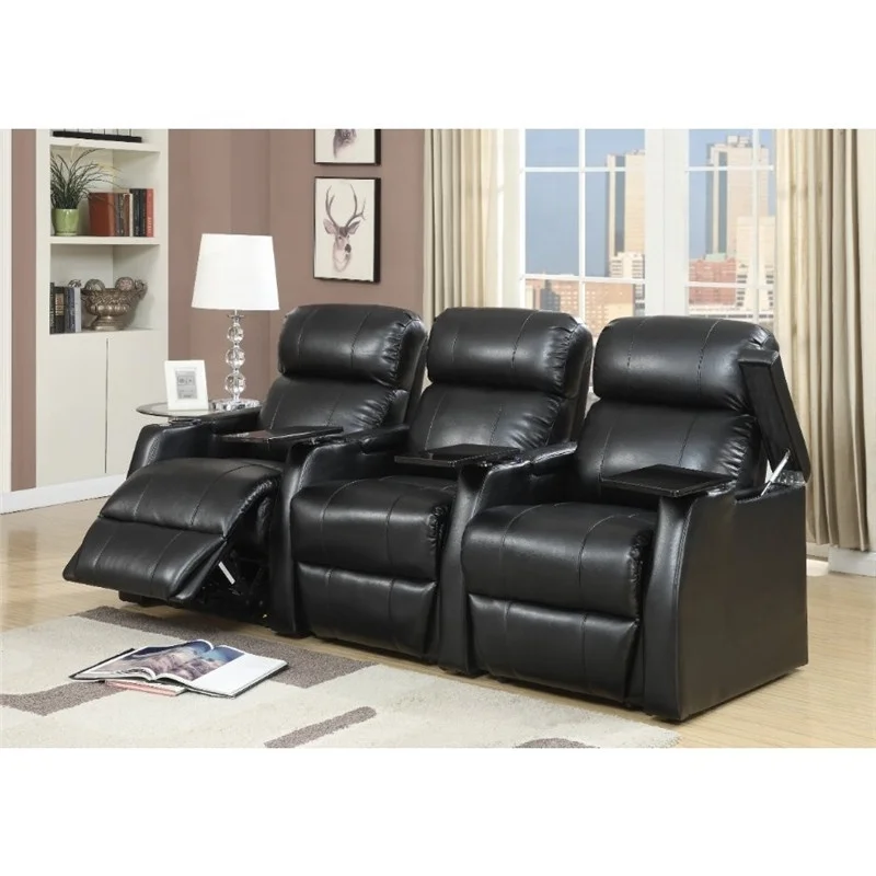Best Selling Home Theater Recliner Sofa,Luxury Leather Electric Cinema Reclining Sofa