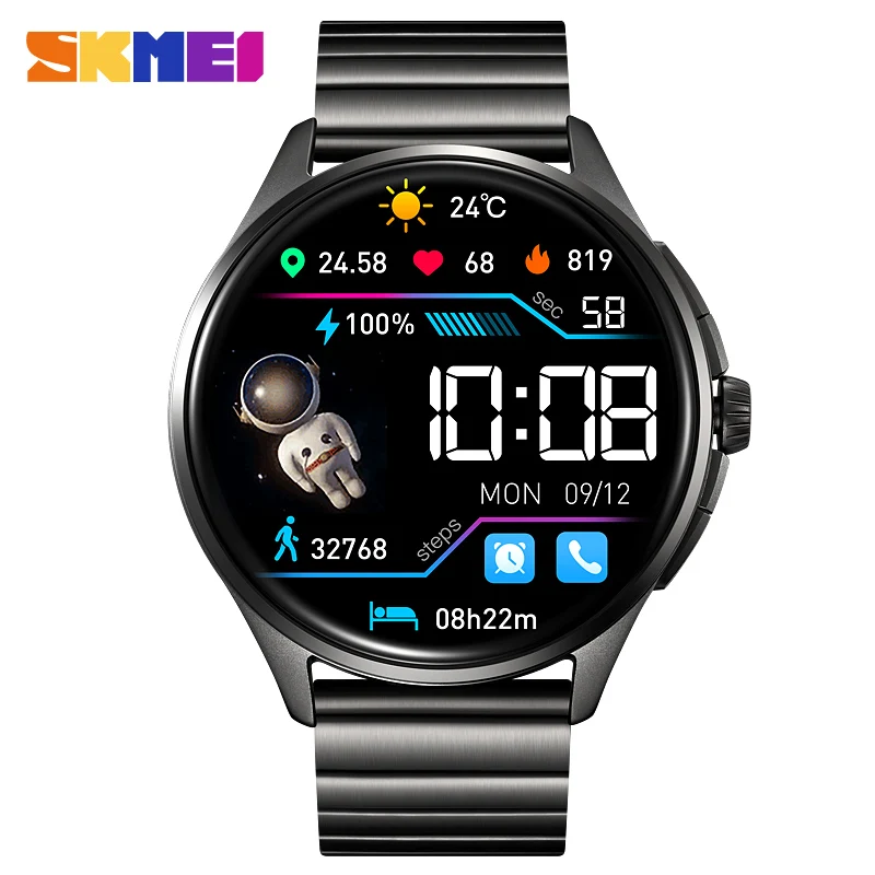 Smart Watch Voice Control Men Women Smartwatch Bluetooth IP67 Waterproof Heart Rate Blood Pressure Oxygen Fitness Tracker Watch