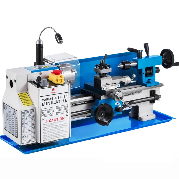 14inch 350mm Swing Over Bed 7inch 180mm 21mm Bore Mini Metal Lathe Machine Desktop Small Metal Turning Tool
