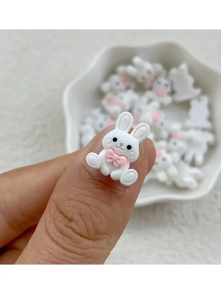 Mini lapin miniature en résine, 10/20 pièces, petites figurines de lapin pour bricolage, Micro fée jardin, paysage, artisanat, fournitures de décoration