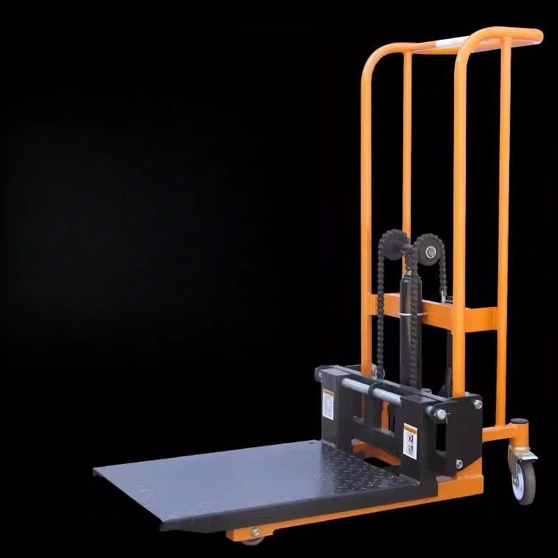 Manual Micro Forklift Truck Hydraulic Pallet Handling Forklift Truck Device Commercial Furniture Carretilla Elevadora ZY60CC