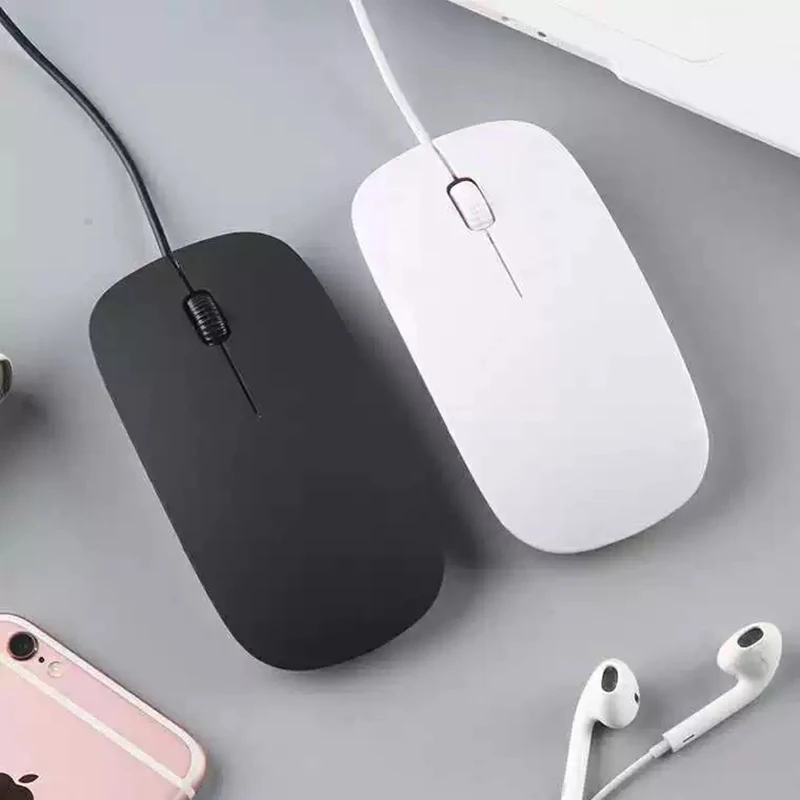 ●Hot！Neutral Wired Mouse 2.4Ghz With USB Cable Ergonomic Ultrathin Mice For PC Laptop Business Computer Office Mouse 1.2m
