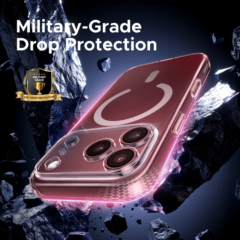Magnetyczne etui UGREEN i szklany ochraniacz ekranu do iPhone'a 18 17 16 15 14 Pro Max, etui na iPhone'a 18Pro, zestaw etui Macsafe. — zdjęcie produktu 4
