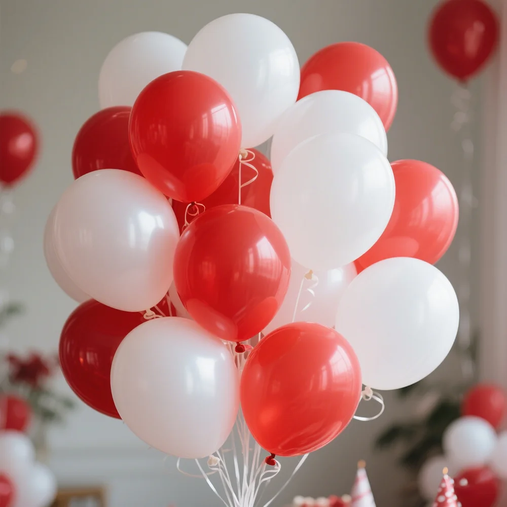 

50pcs 5/10/12inch Thickened Matte Red White Latex Balloons Wedding Birthday Party Decoration Helium Globos Baby Shower Kids Toys