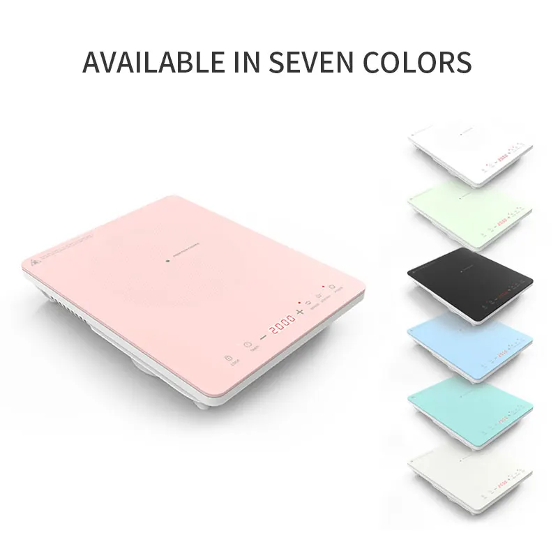 Korean Pink Induction Cooktop 2000W Electric Stove Touch Induction Hob Single Induction Cooker