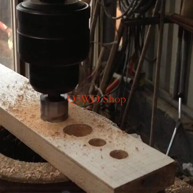 

Q5WD 4 Pieces Carbon Steel Woodworking Drill Bit Wooden Plug Hole Cutter Bit