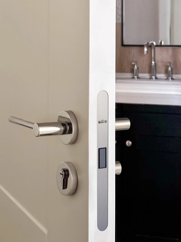 

Original design knurled bedroom door lock household wooden door magnetic attraction antique door handle