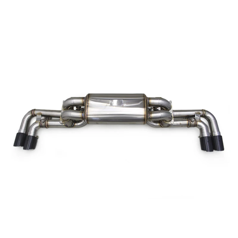 

Tuning Stainless Steel Axle Back Exhaust Muffler for Ferrari 360/F360 3.6 2003-2005 Vacuum Valve Catback Carbon Black Tips