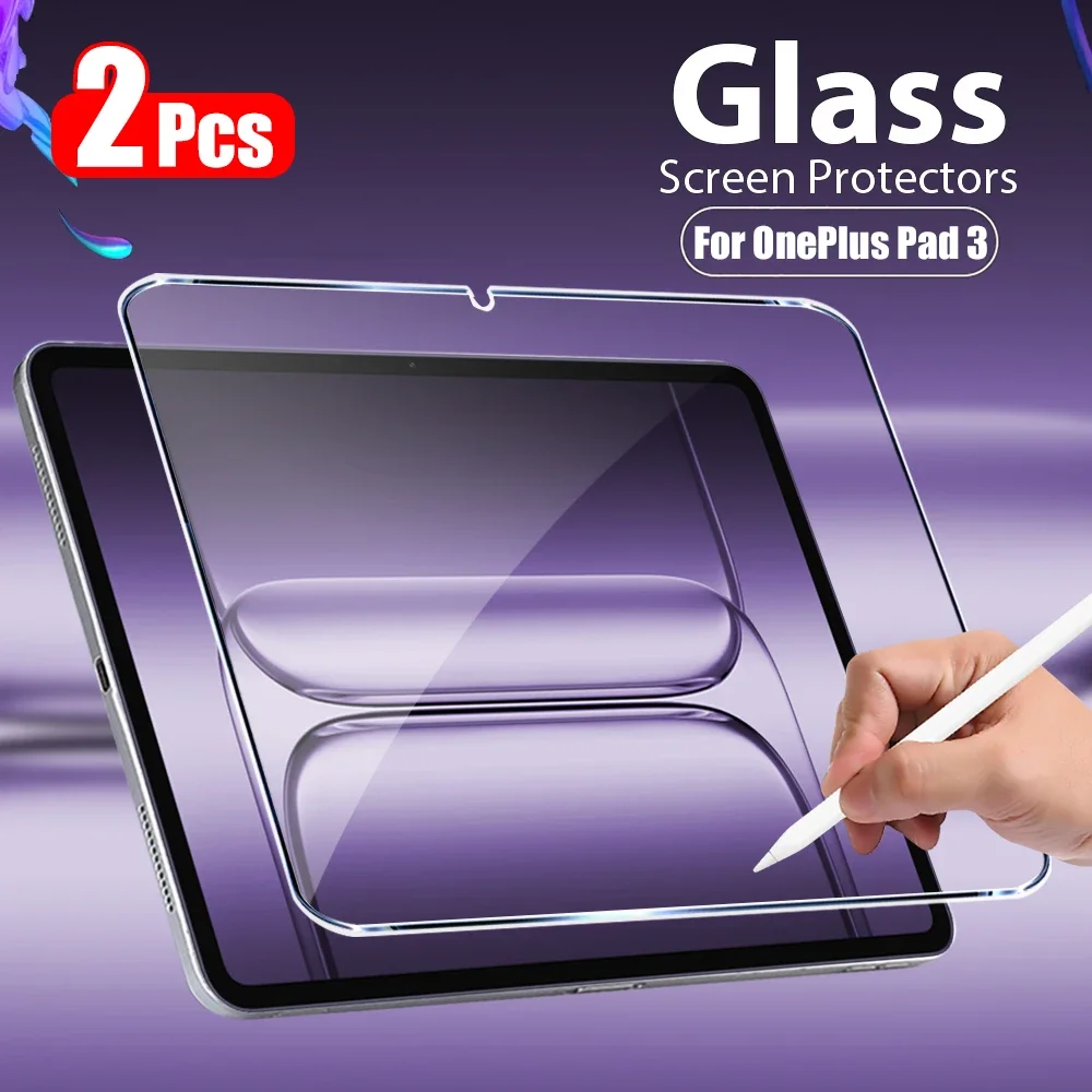 

2pcs New 9H HD Tempered Glass Screen Protector for 2025 OPPO Pad 4 Pro 13.2" OnePlus Pad 3 / 2 Pro 13.2 9H Glass Film Full Cover