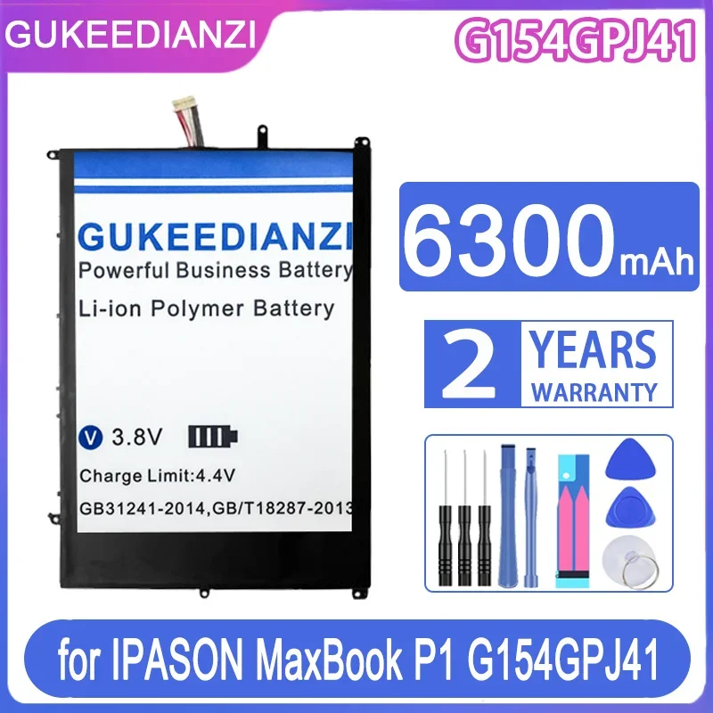 

GUKEEDIANZI Laptop Replacement Battery 6300mAh for IPASON MaxBook P1 G154GPJ41 32105113X2-I1502HG