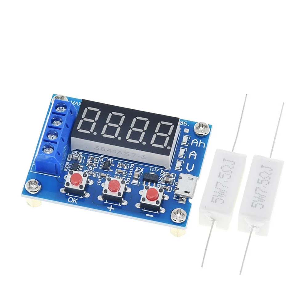 1-10pcs 1.2V 12V 18650 ZB2L3 Li-ion Lithium Battery Capacity Tester+Resistance Lead-acid Battery Capacity Meter Discharge Tester