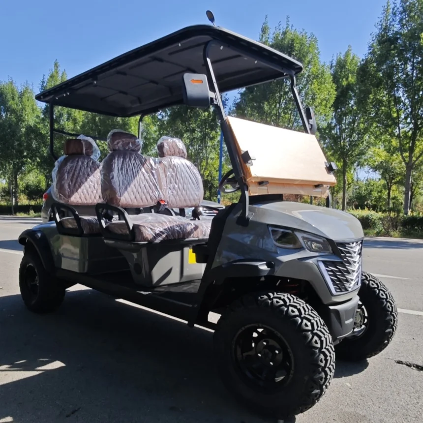 Professional Customized Deluxe Personal Electric Golf Cart 60/72V Lithium Battery Electric Sightseeing Golf Cart