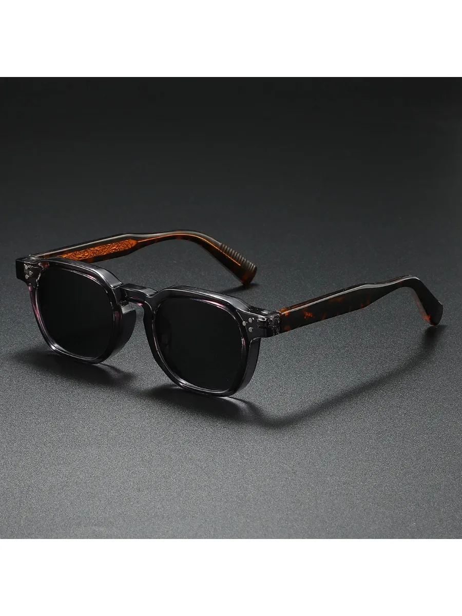 Neue Polarisierte Sonnenbrille Unisex Metall-Kern CP Quadratische Sonnenbrille mit Nieten Damen-Sonnenbrille Fahrbrille
