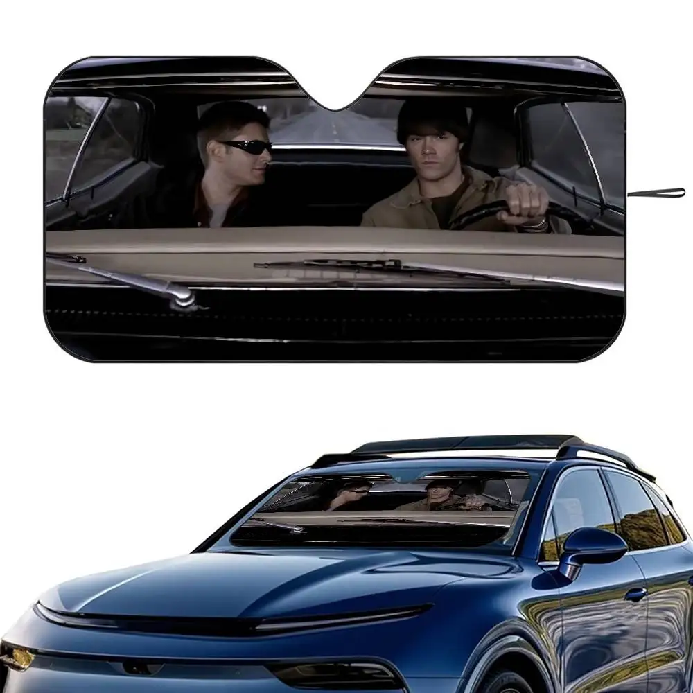 

S-Supernatural Driving Car SunShade Windshield Foldable Three-layer Insulation Sunshade By Suction Cup Blocks UV Rays Sun