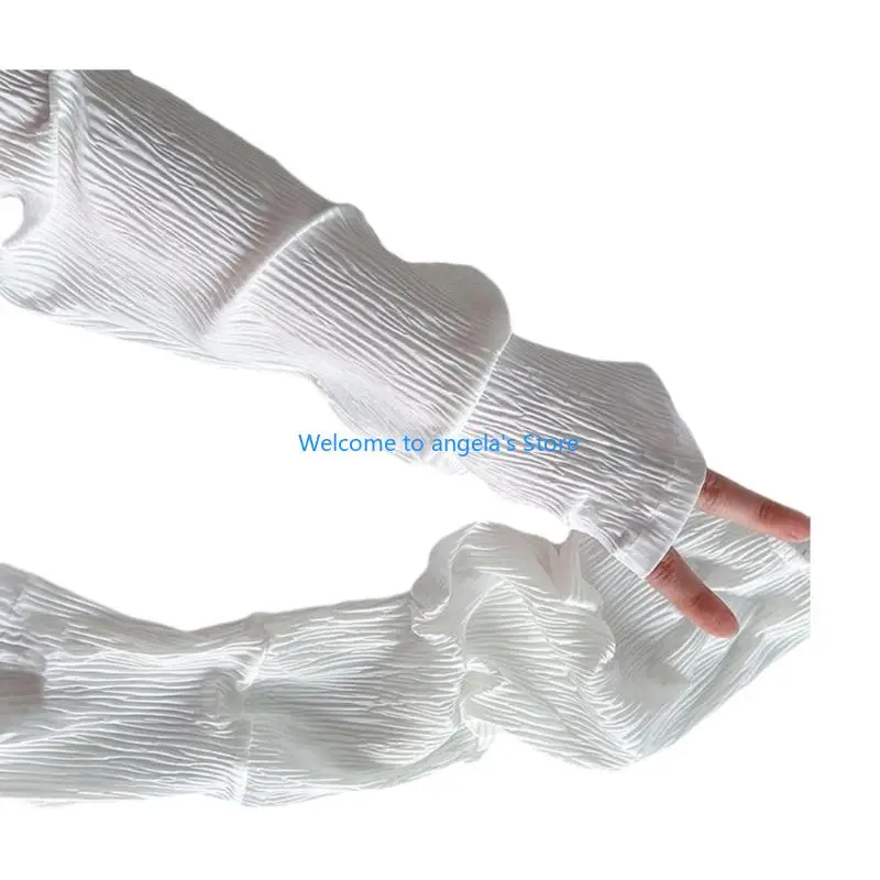 X4YC ICE SILK REFRIMENTO ARMO Luvas sem dedos Capas braço elástico para ciclismo verão Dirigir esporte ao ar livre Esporte