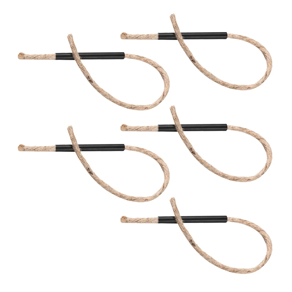 5 قطعة حبل كاتب النار شمع القنب الطبيعي-Infused للتخييم شواء في الهواء الطلق السلامة الطوارئ لهب الإشعال أداة #4