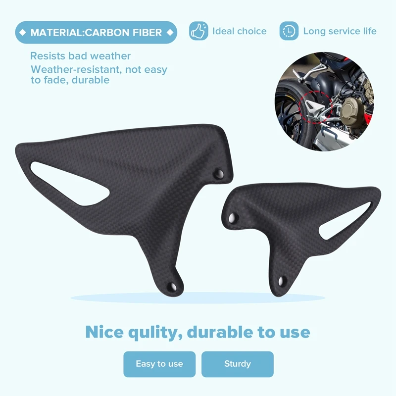 

Motorcycle Heel Guard Carbon Fiber Accessories Motorcycle Heel Guard Protector Foot Wing Rearset for