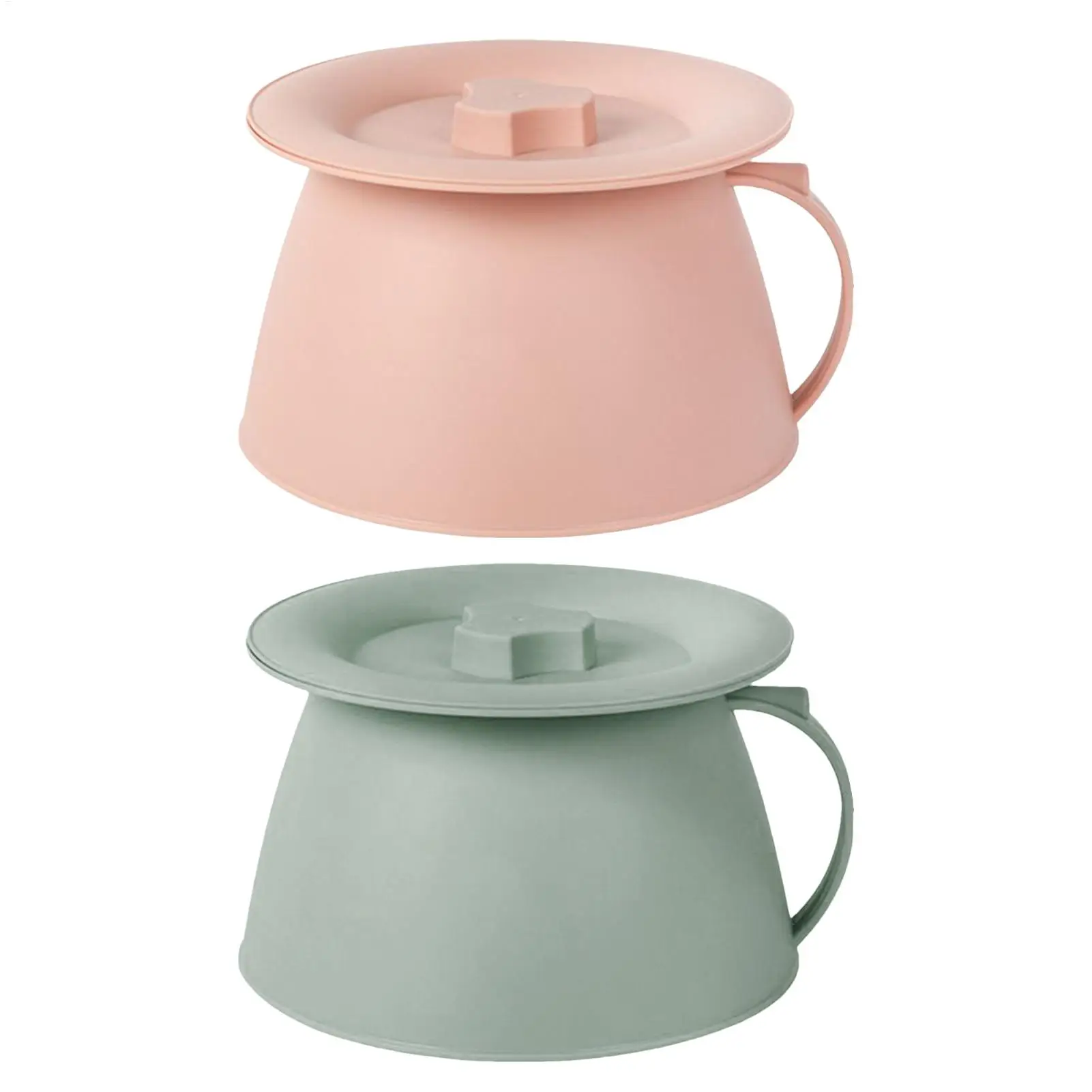 1.5L Portable Urinal Potty with Lid Handle Chamber Pot Bedpan Pee Bucket Emergency Toilet for Patients Elderly Kids Night Use